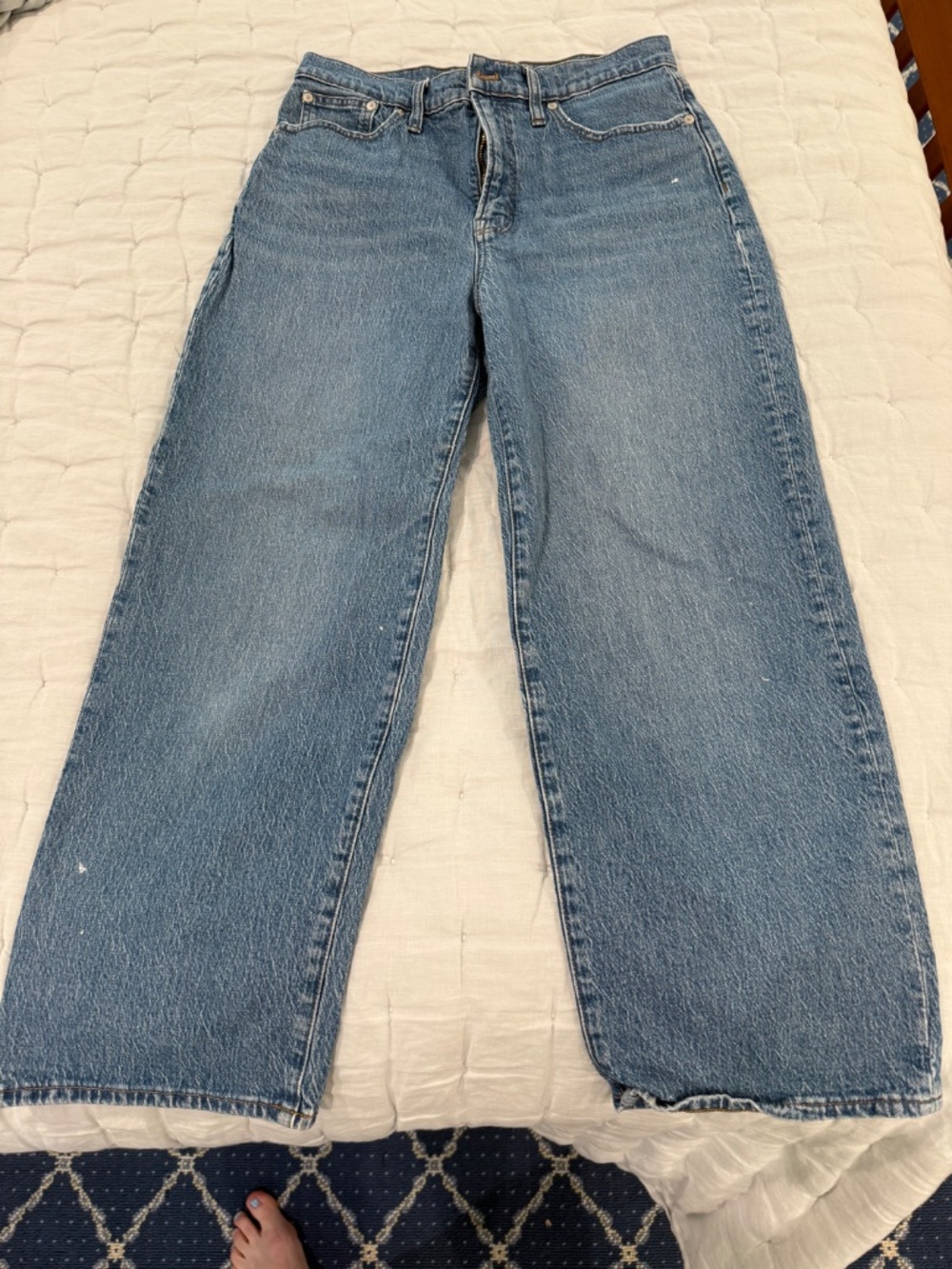 Madewell, The Perfect Vintage Wide Leg Crop Jean, size 29